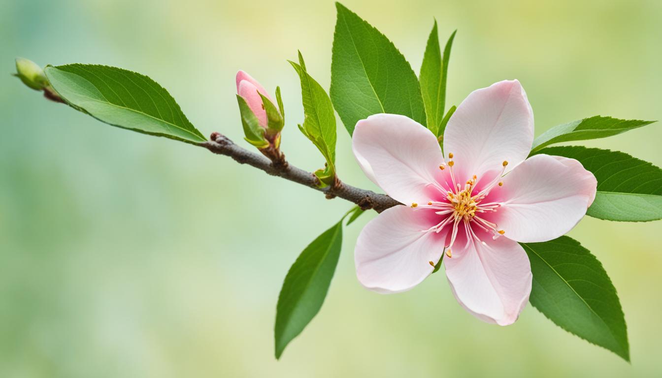 Delaware official state flower, the peach blossom
