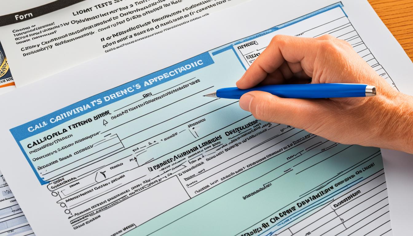 California driver's license application steps