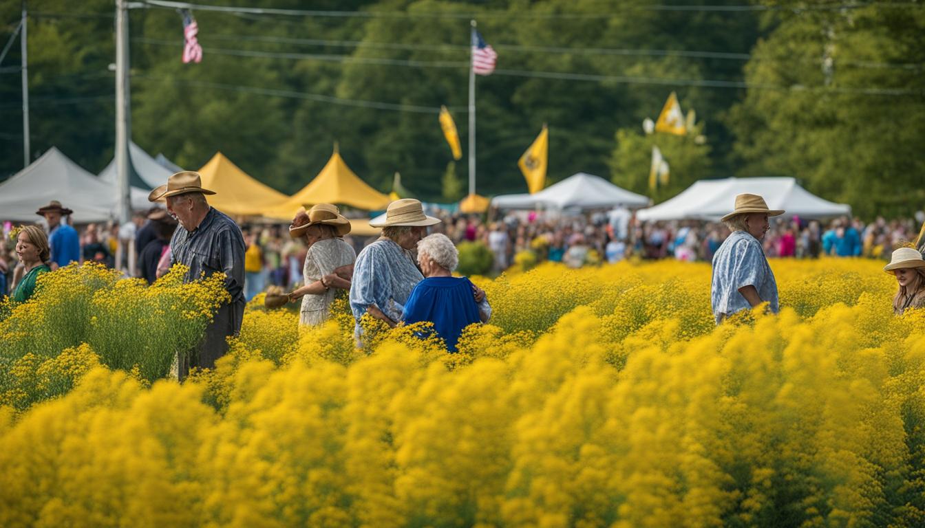 Goldenrod representation in Kentucky festivals