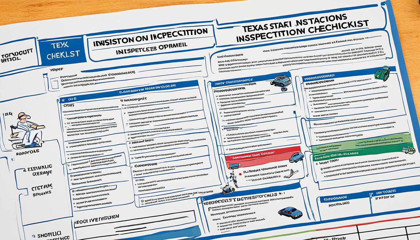 Texas state inspection checklist