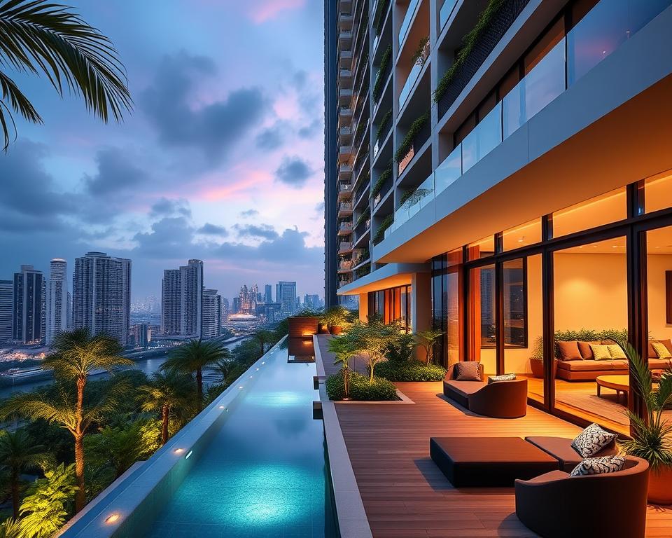 Luxurious Singapore condo with modern amenities